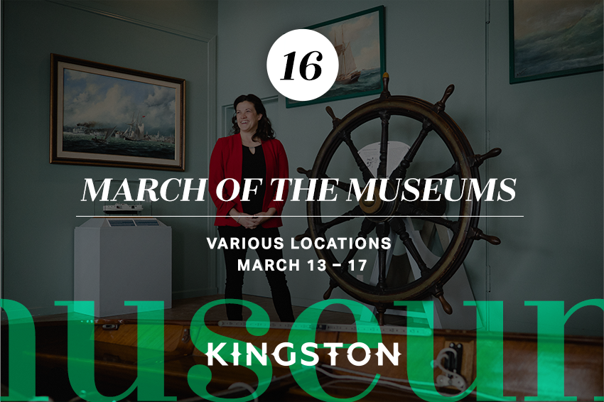 16. March of the Museums Various locations March 13 – 17