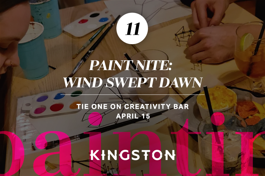 11. Paint Nite: wind swept dawn Tie One On Creativity Bar April 15