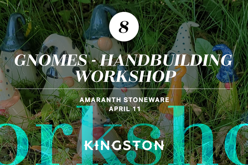 8. Gnomes - handbuilding workshop Amaranth Stoneware April 11