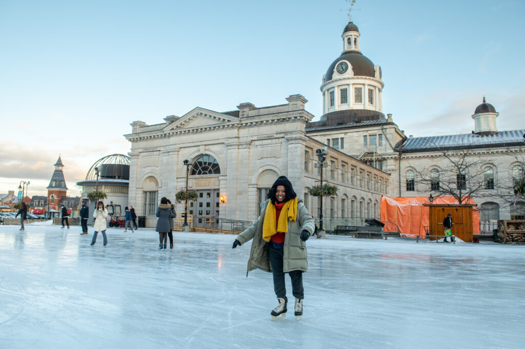 Skating in Springer Market Square