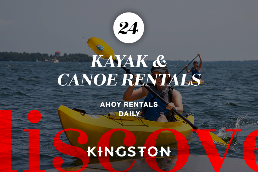 24. Kayak & canoe rentals