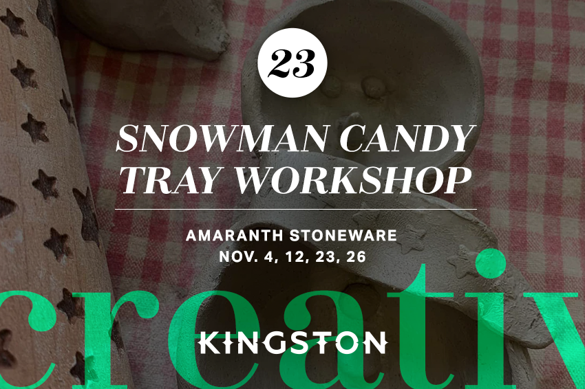 23. Snowman candy tray workshop