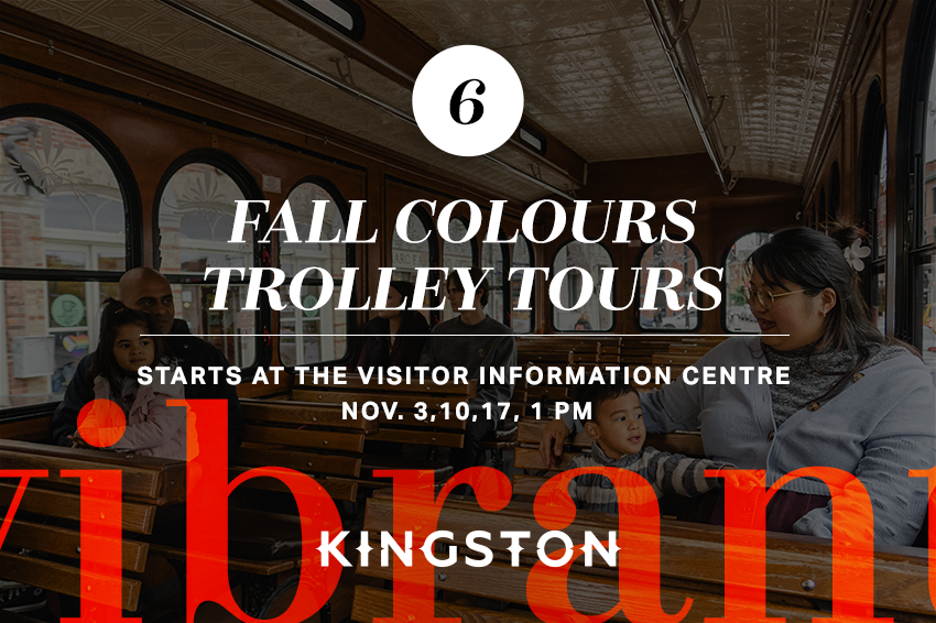 6. Fall colours trolley tours