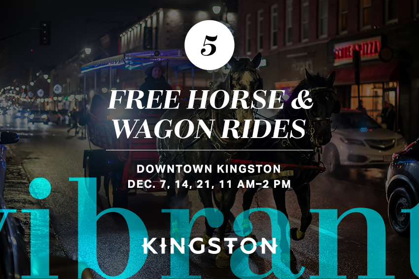 5. Free horse & wagon rides