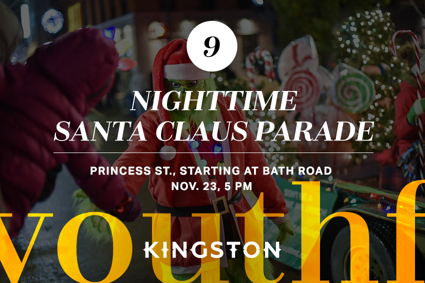 9. Nighttime Santa Claus parade