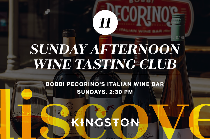 11. Sunday afternoon wine tasting club