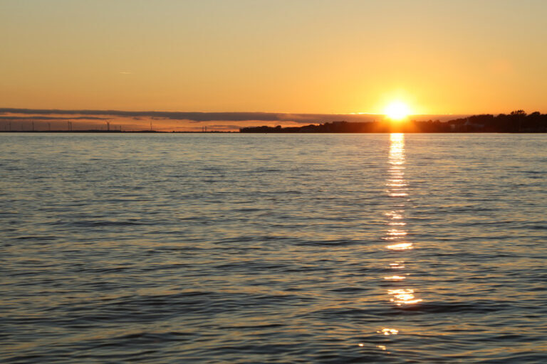 Sunset over Lake Ontario in Kingston