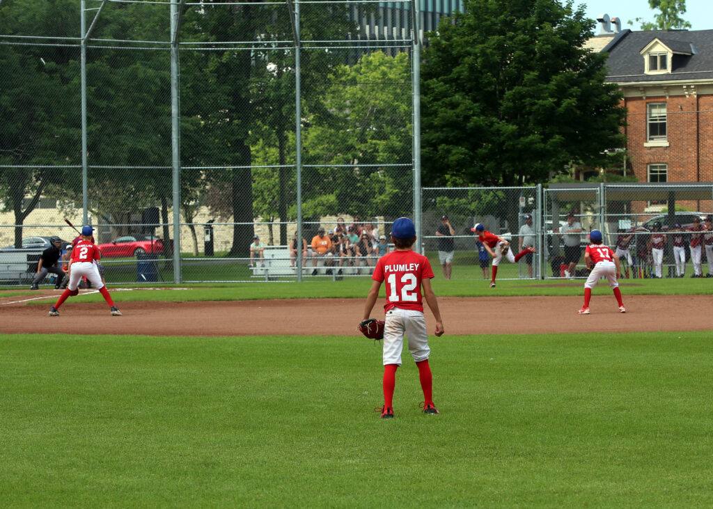 Outfield at the Canadian Little League Championships