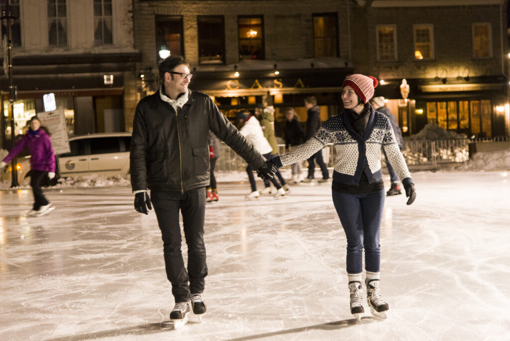 Skating in Market Square 