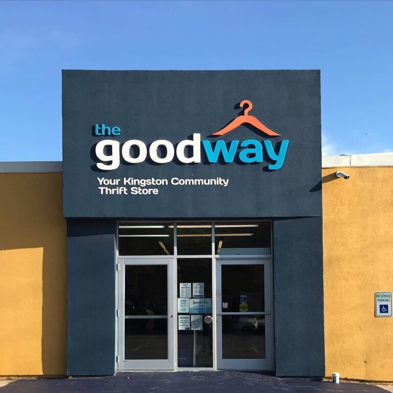 a photo of the goodway's store front entrance