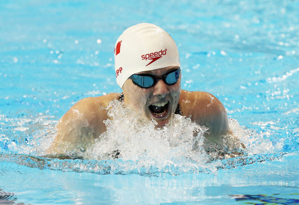 Abbi Tripp swimming 