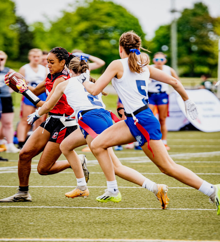 Flag football at Richardson Stadium