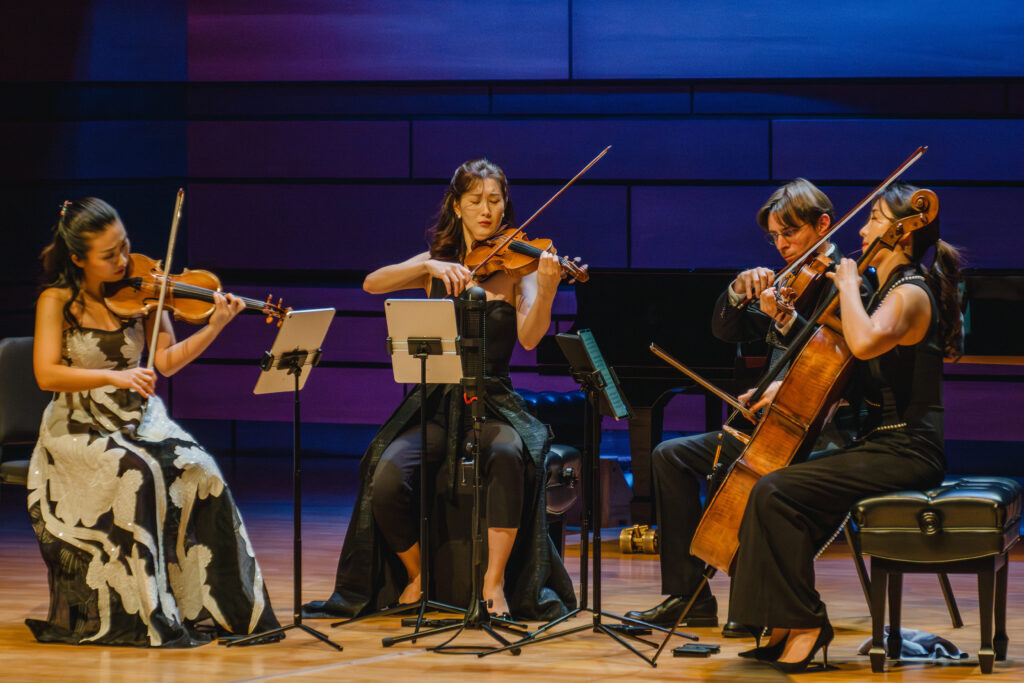 Esme Quartet with Yekwon Sunwoo performance in the Jennifer Velva Bernstein Performance Hall